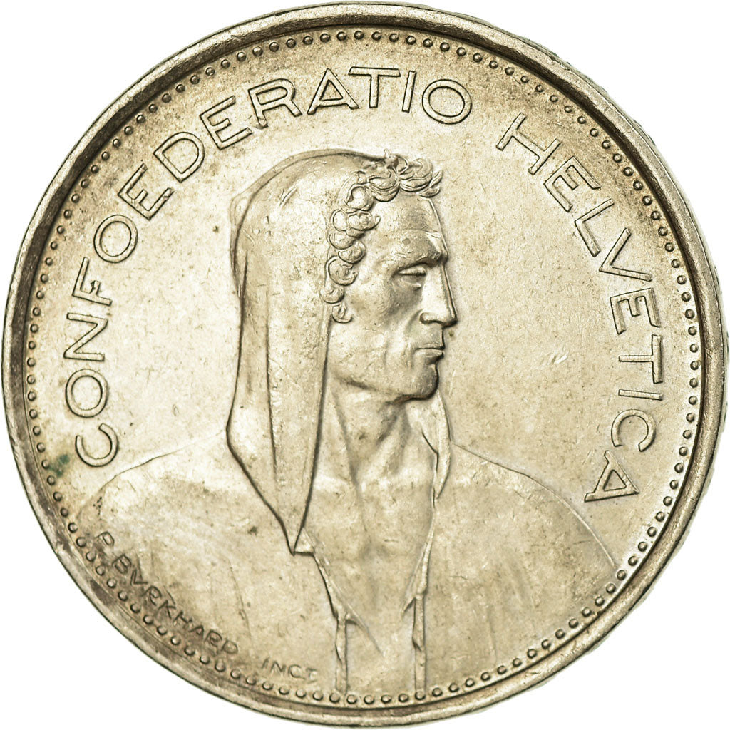 Coin, Switzerland, 5 Francs, 1974, Bern, EF(40-45), Copper-nickel, KM:40a.1