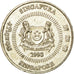 Coin, Singapore, 50 Cents, 1993, Singapore Mint, EF(40-45), Copper-nickel