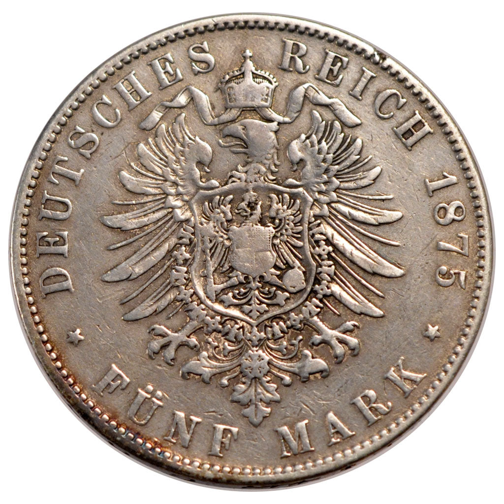 Allemagne, Saxe, Albert, 5 Mark