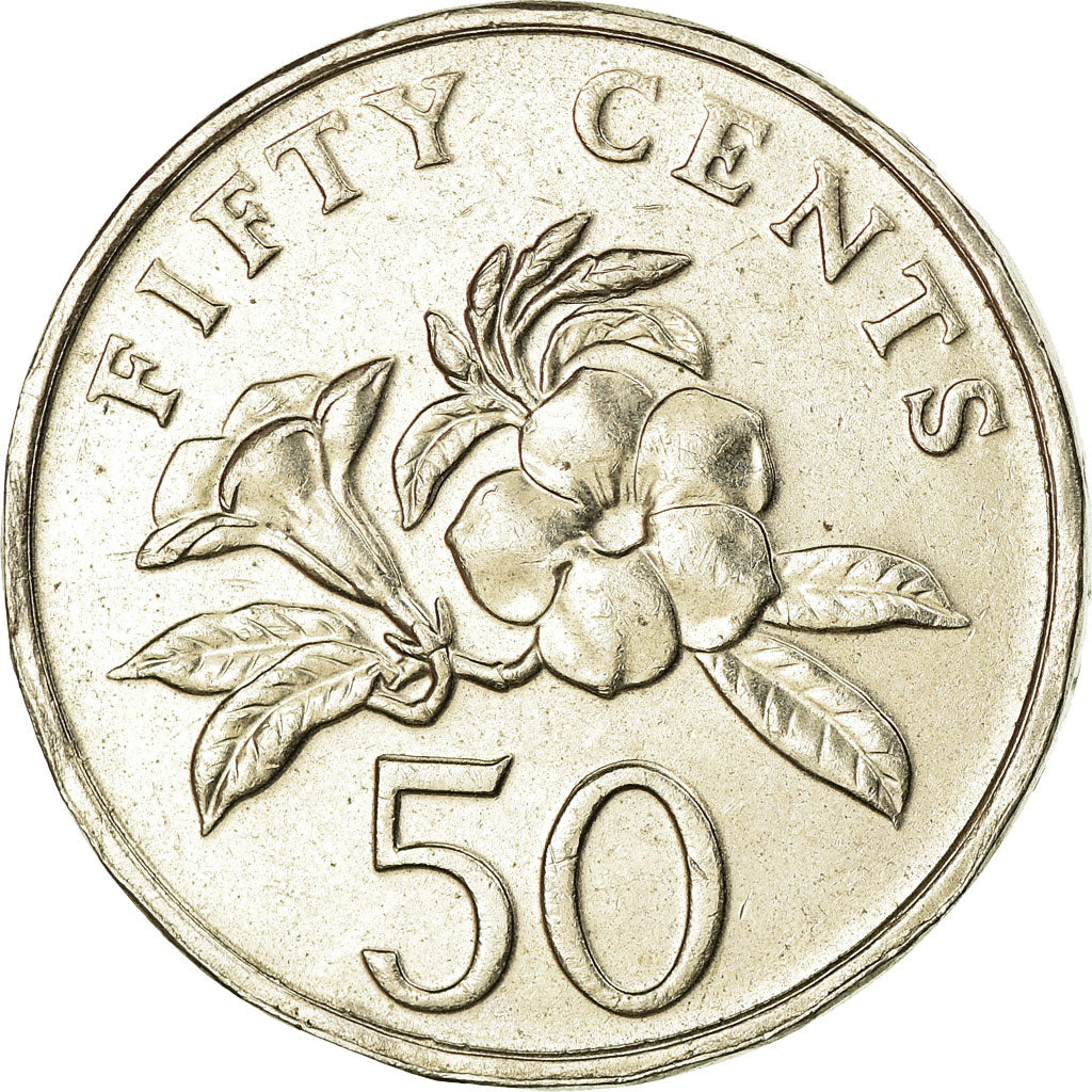 Münze, Singapur, 50 Cents, 2005, Singapore Mint, SS, Copper-nickel, KM:102
