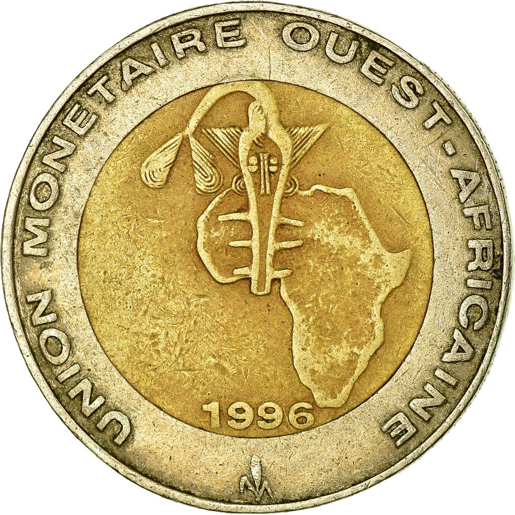 Coin, West African States, 250 Francs, 1996, VF(30-35), Bi-Metallic, KM:13