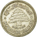 Coin, Lebanon, 50 Piastres, 1952, Utrecht, EF(40-45), Silver, KM:17