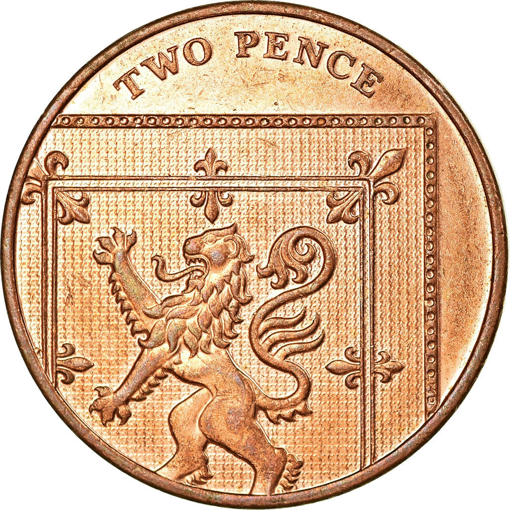 Monnaie, Grande-Bretagne, Elizabeth II, 2 Pence, 2011, TTB, Copper Plated Steel