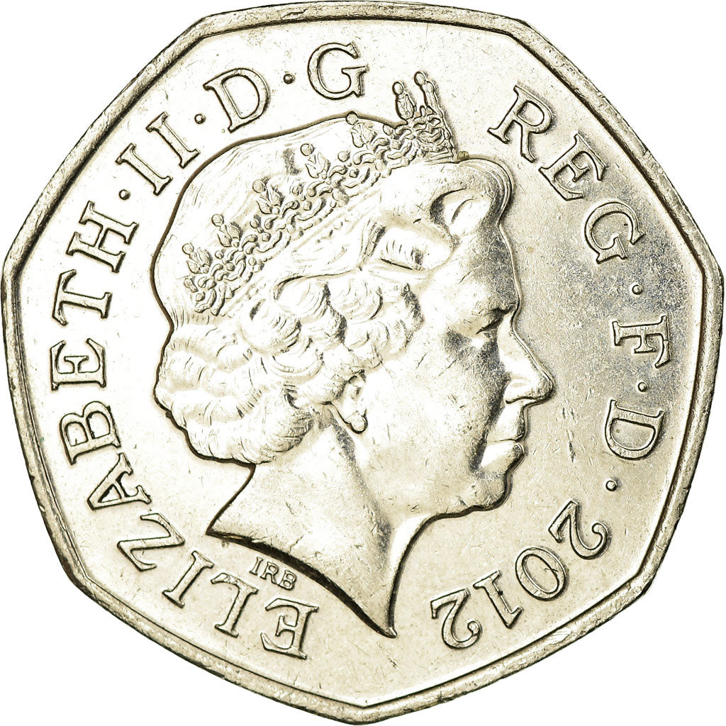 Münze, Großbritannien, Elizabeth II, 50 Pence, 2012, SS, Copper-nickel