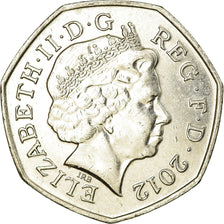 Münze, Großbritannien, Elizabeth II, 50 Pence, 2012, SS, Copper-nickel
