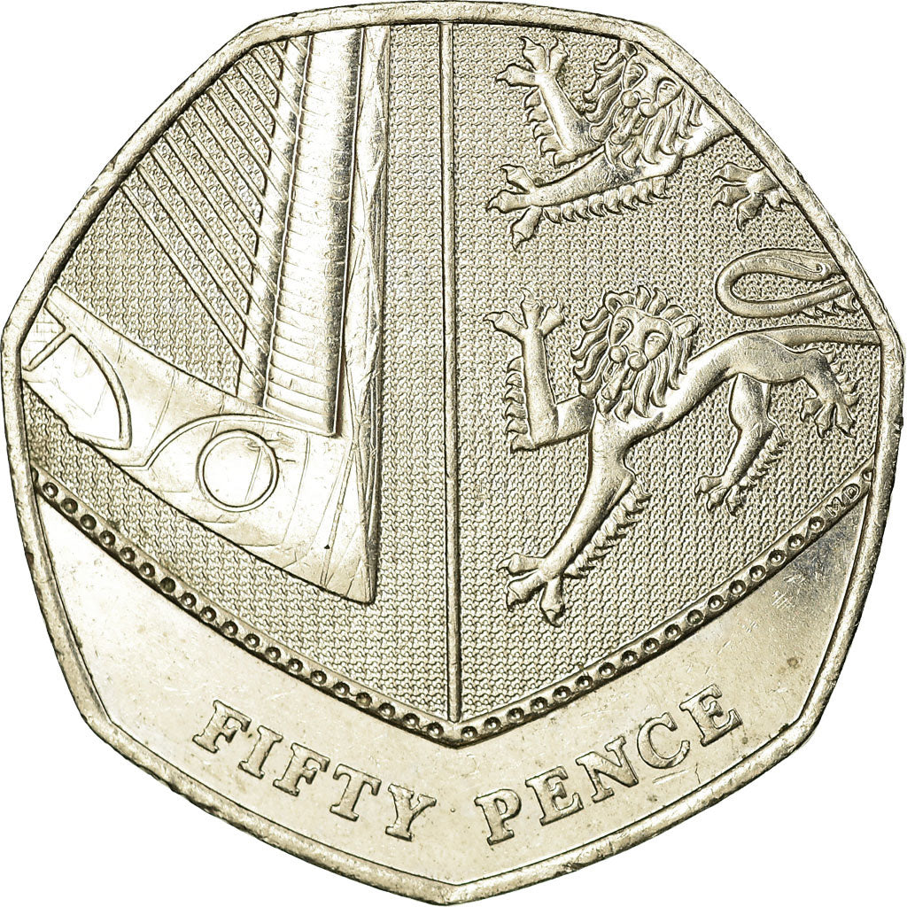 Münze, Großbritannien, Elizabeth II, 50 Pence, 2012, SS, Copper-nickel
