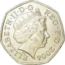 Coin, Great Britain, Elizabeth II, 50 Pence, 2004, British Royal Mint