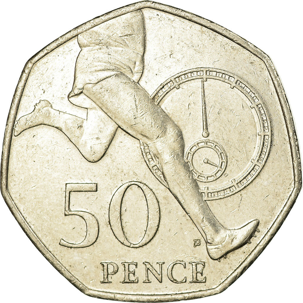Coin, Great Britain, Elizabeth II, 50 Pence, 2004, British Royal Mint
