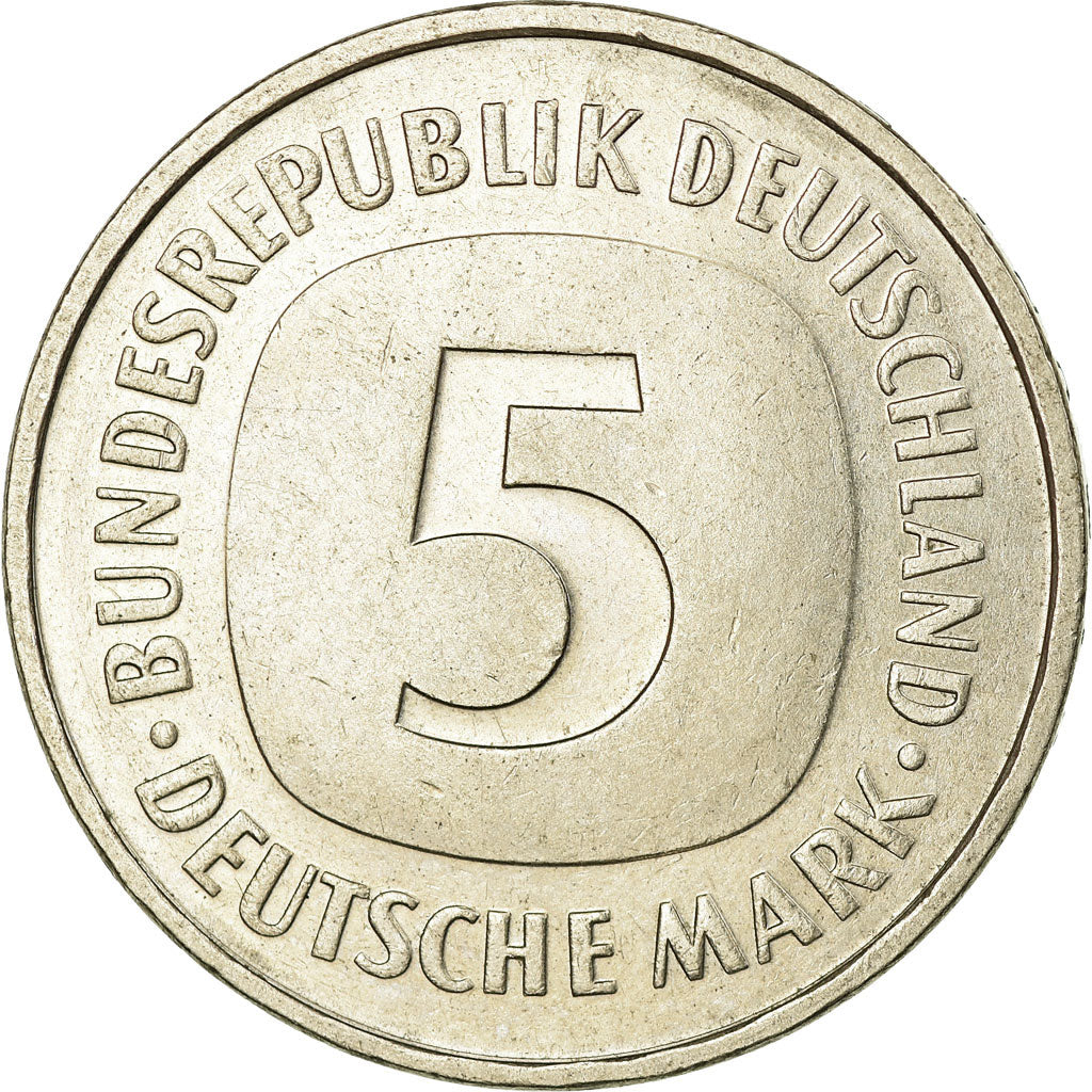 Coin, GERMANY - FEDERAL REPUBLIC, 5 Mark, 1978, Hambourg, EF(40-45)