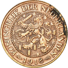Coin, Netherlands, Wilhelmina I, 2-1/2 Cent, 1918, EF(40-45), Bronze, KM:150