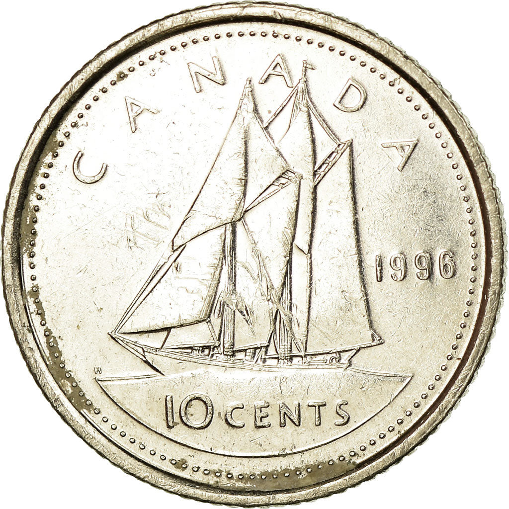 Münze, Kanada, Elizabeth II, 10 Cents, 1996, Royal Canadian Mint, Ottawa, SS