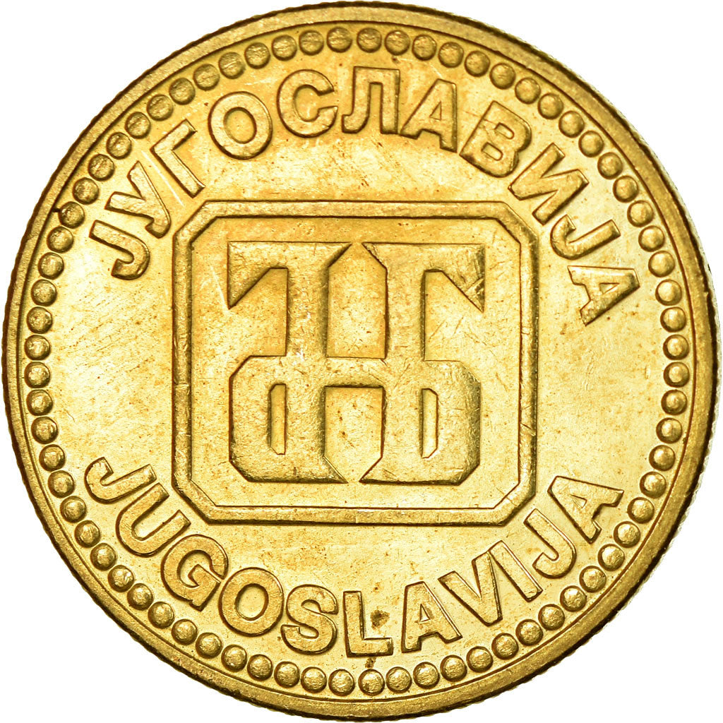 Coin, Yugoslavia, 10 Dinara, 1992, EF(40-45), Copper-Nickel-Zinc, KM:152