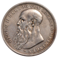 Germany, 3 Mark, 1908, AU(50-53), Silver, 16.61