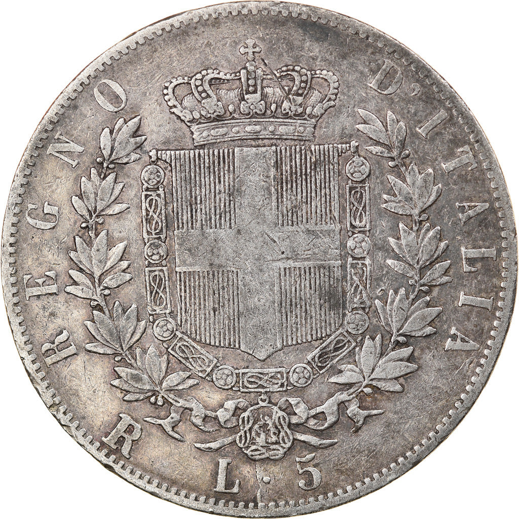 Monnaie, Italie, Vittorio Emanuele II, 5 Lire, 1878, Rome, TTB, Argent, KM:8.4