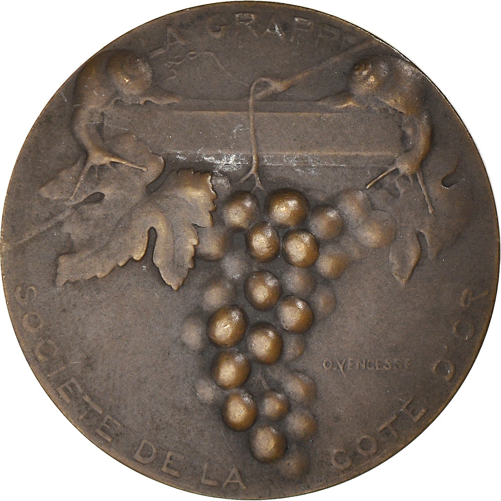 Frankreich, Medaille, La Grappe, Société de la Côte d'Or, Agriculture, Ovide