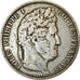Coin, France, Louis-Philippe, 5 Francs, 1844, Rouen, VF(30-35), Silver