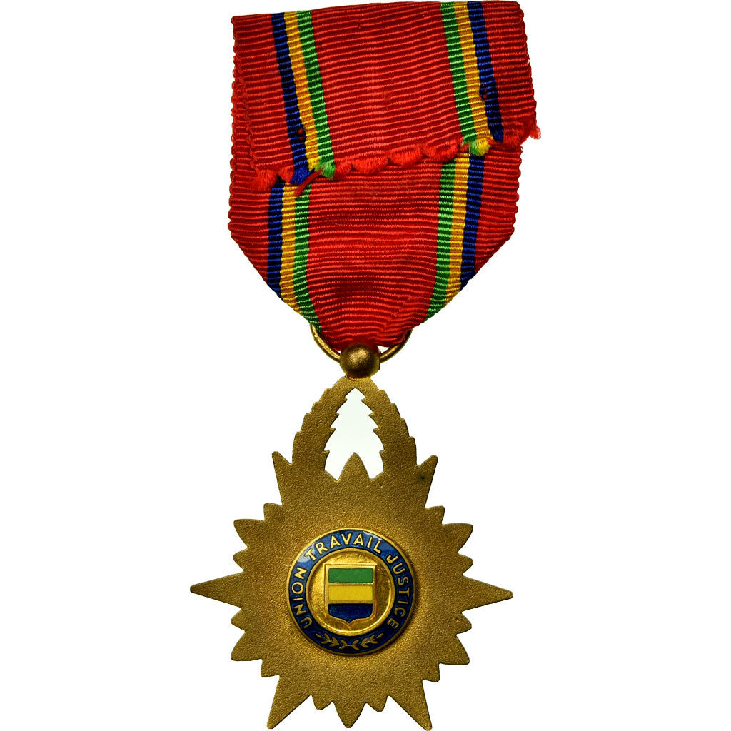Gabon, Ordre de l'Etoile Equatoriale, Medal, 1959, Excellent Quality, Bronze, 42
