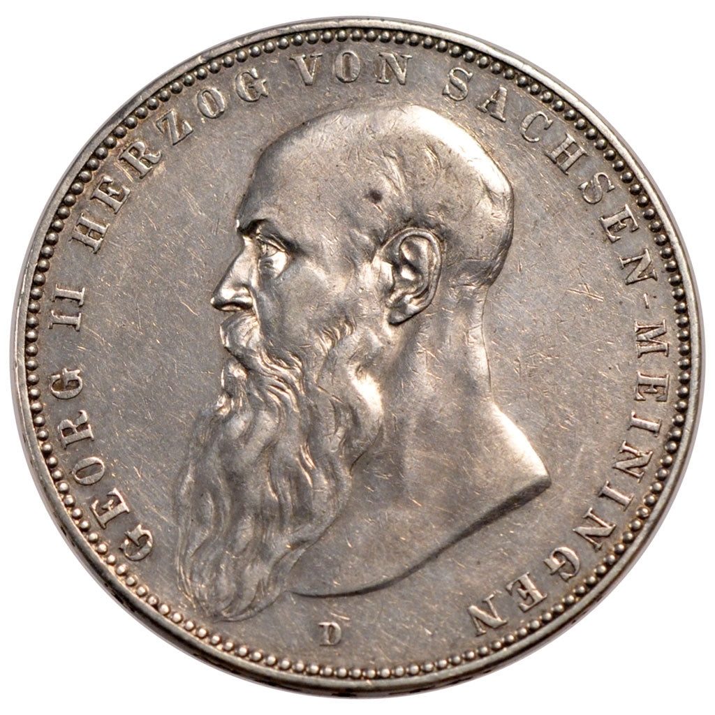 GERMAN STATES, 5 Mark, 1902, Munich, KM #200, AU(50-53), Silver, 38, 27.69