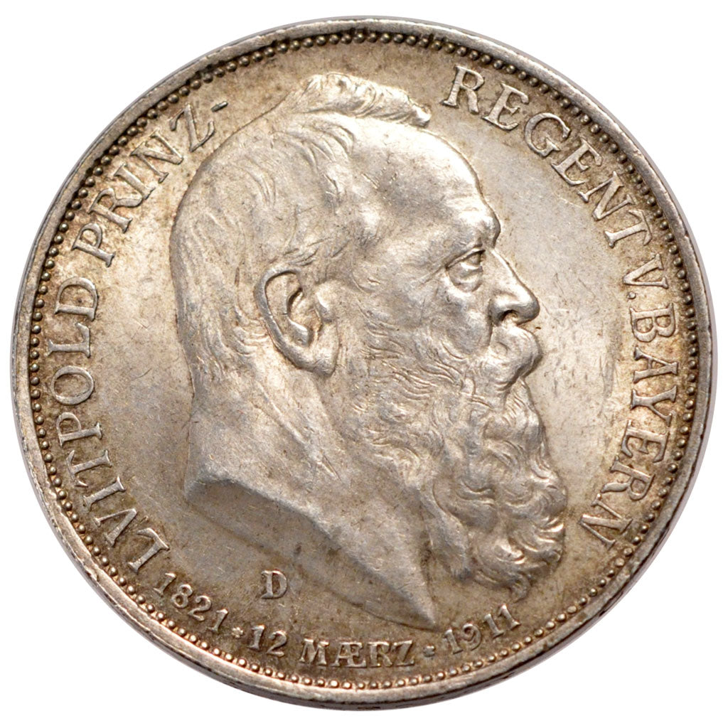 Germany, 3 Mark, 1911, AU(50-53), Silver, 16.68