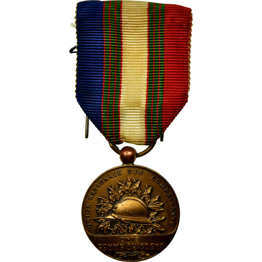 France, Union Nationale des Combattants, Medal, Excellent Quality, Bronze, 27