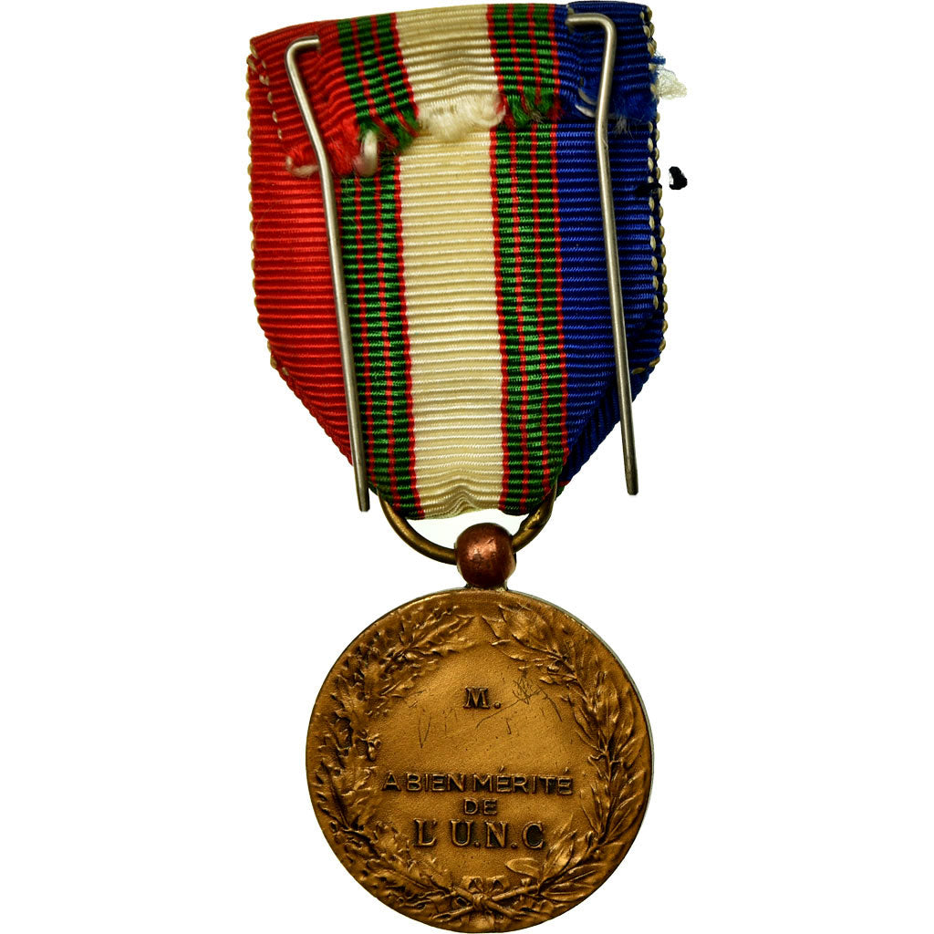 France, Union Nationale des Combattants, Medal, Excellent Quality, Bronze, 27