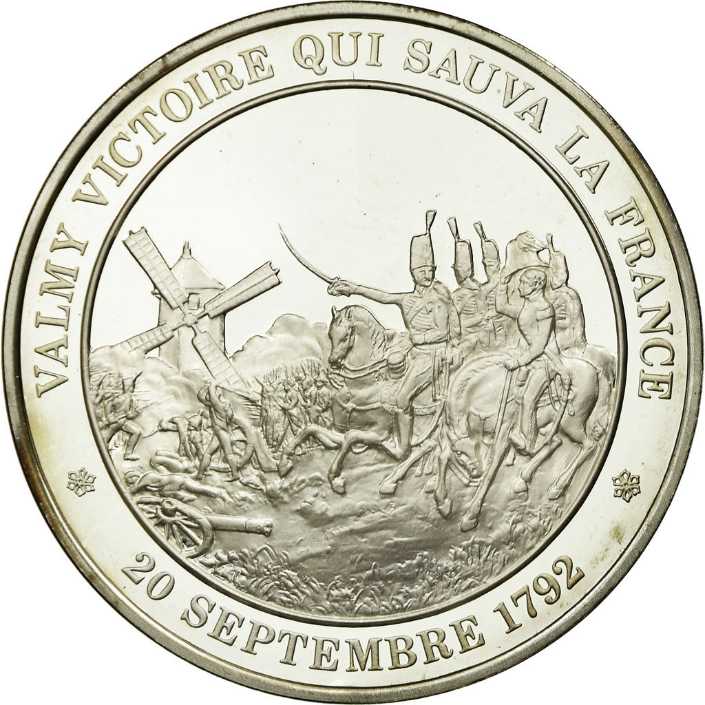 France, Medal, Révolution Française, Bataille de Valmy, MS(65-70), Silver