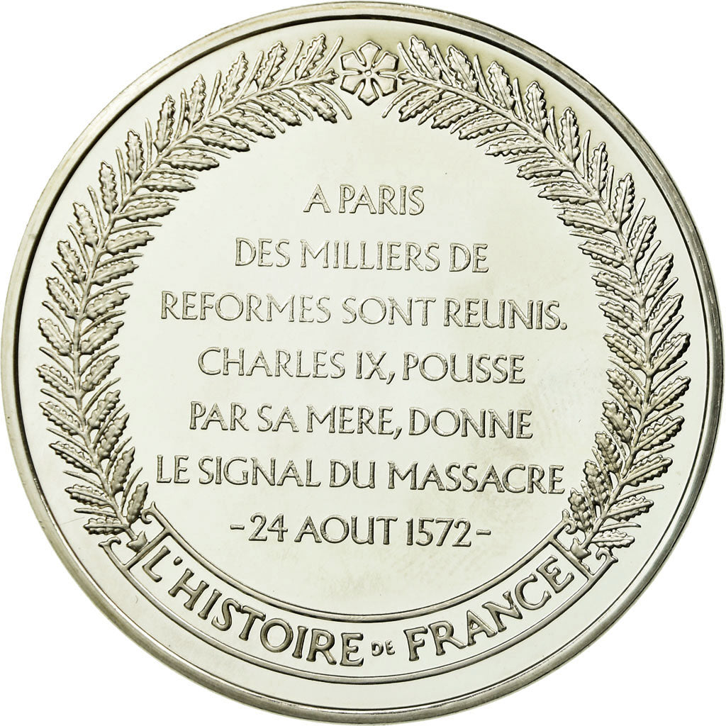 France, Medal, Saint-Barthélémy, Guerres de Religions, MS(65-70), Silver
