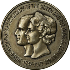 Reino Unido, medalla, Silver Wedding Anniversary of the Queen and the Duke of