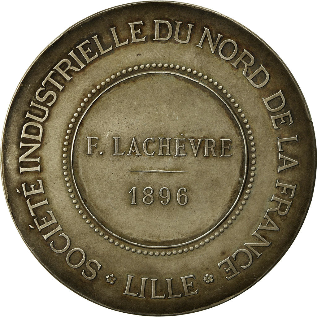 France, Medal, Société Industrielle du Nord de la France, 1896, AU(55-58)
