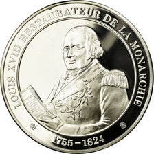 France, Medal, Louis XVIII, Restaurateur de la Monarchie, MS(65-70), Silver