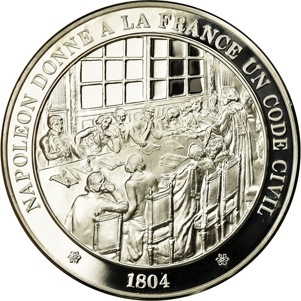 France, Medal, Napoléon Ier, Code Civil (1804), MS(65-70), Silver