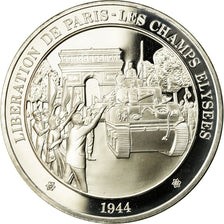 France, Medal, Libération de Paris - Les Champs Elisées, MS(65-70), Silver