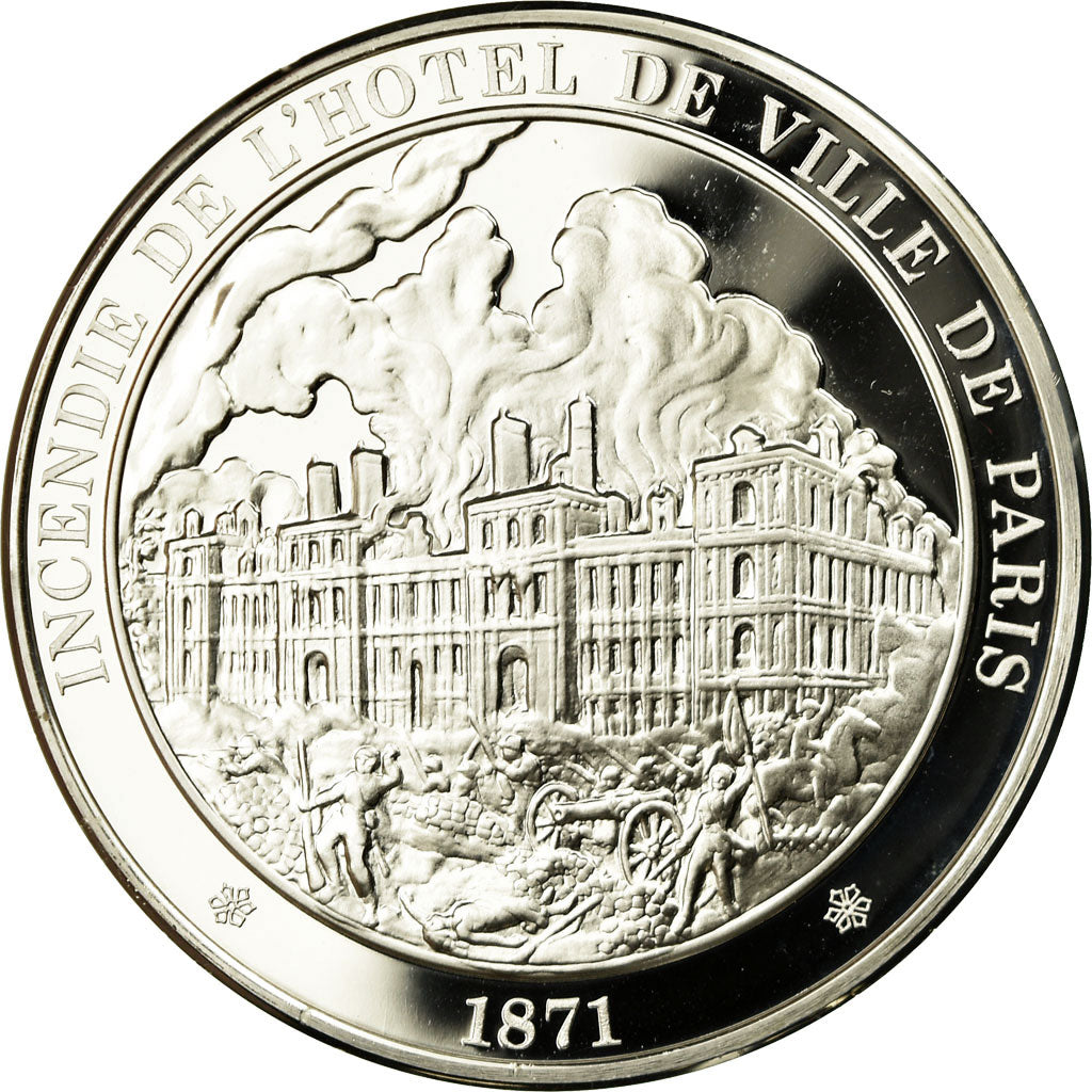 França, Medal, Troisième République, Incendie de l'Hôtel de Ville de Paris