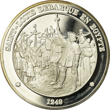 France, Medal, Saint-Louis Débarque en Egypte, MS(65-70), Silver