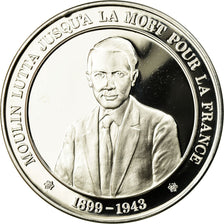 France, Medal, Jean Moulin lutta jusqu'à la Mort pour la France, MS(65-70)