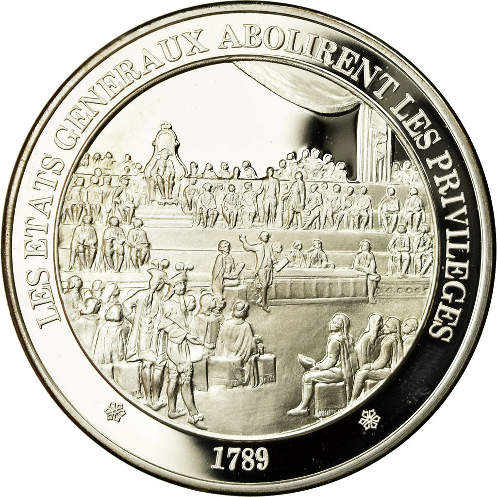 France, Medal, Révolution, Abolition des Privilèges par les Etats Généraux