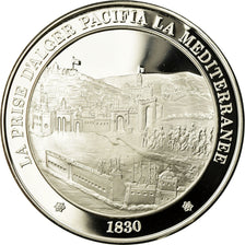 France, Medal, Charles X, Prise d'Alger, MS(65-70), Silver