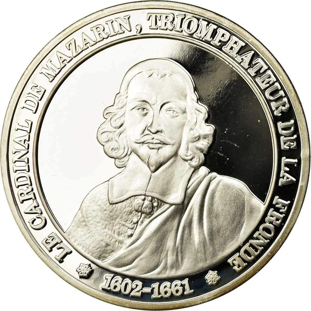 France, Medal, Le Cardinal de Mazarin, La Fronde, MS(65-70), Silver