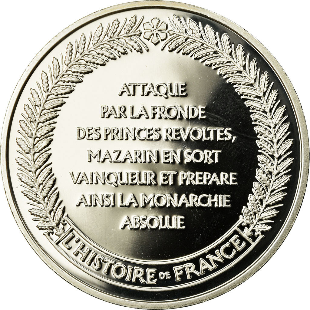 France, Medal, Le Cardinal de Mazarin, La Fronde, MS(65-70), Silver
