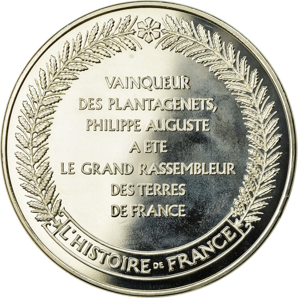 France, Medal, Philippe Auguste, History, MS(65-70), Silver