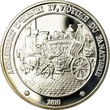 France, Medal, Assassinat d'Henri IV, MS(65-70), Silver