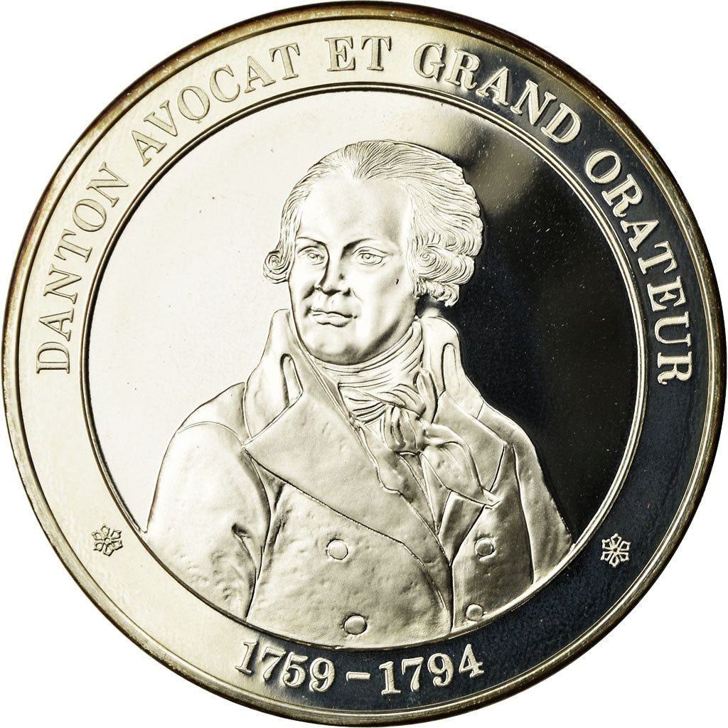 France, Medal, Révolution Française, Danton, MS(65-70), Silver