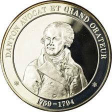 France, Medal, Révolution Française, Danton, MS(65-70), Silver