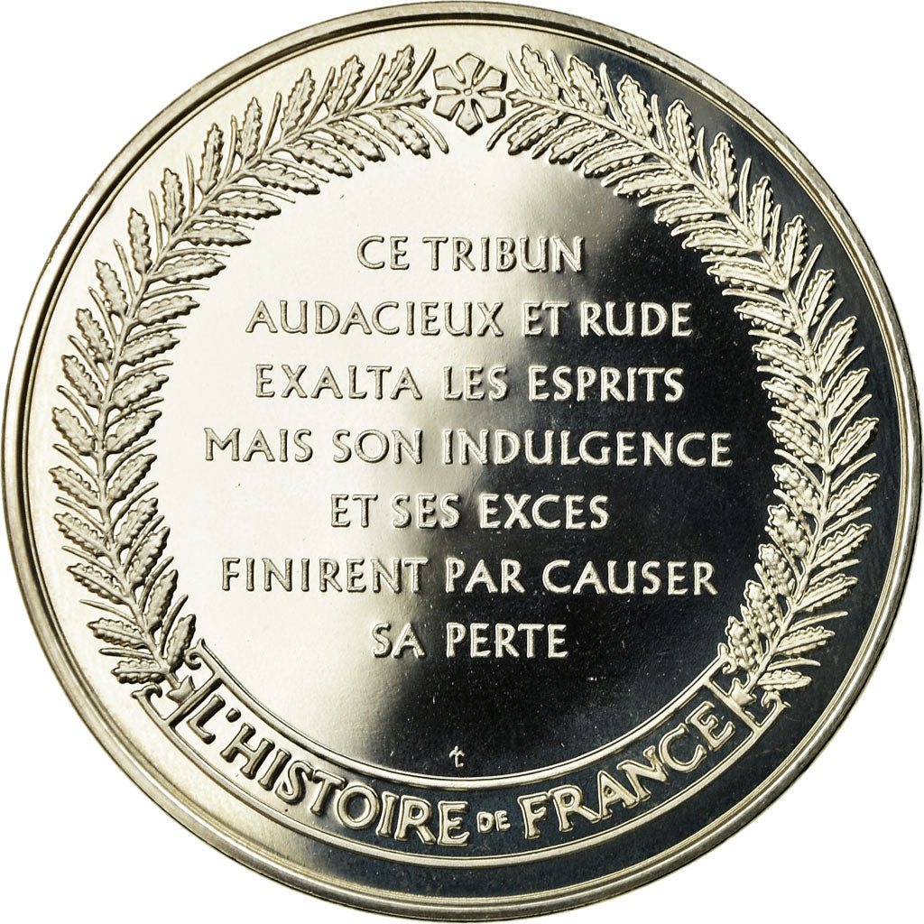 France, Medal, Révolution Française, Danton, MS(65-70), Silver