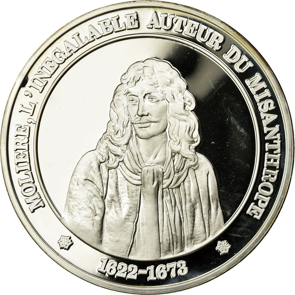 France, Medal, Molière, Le Misanthrope, MS(65-70), Silver
