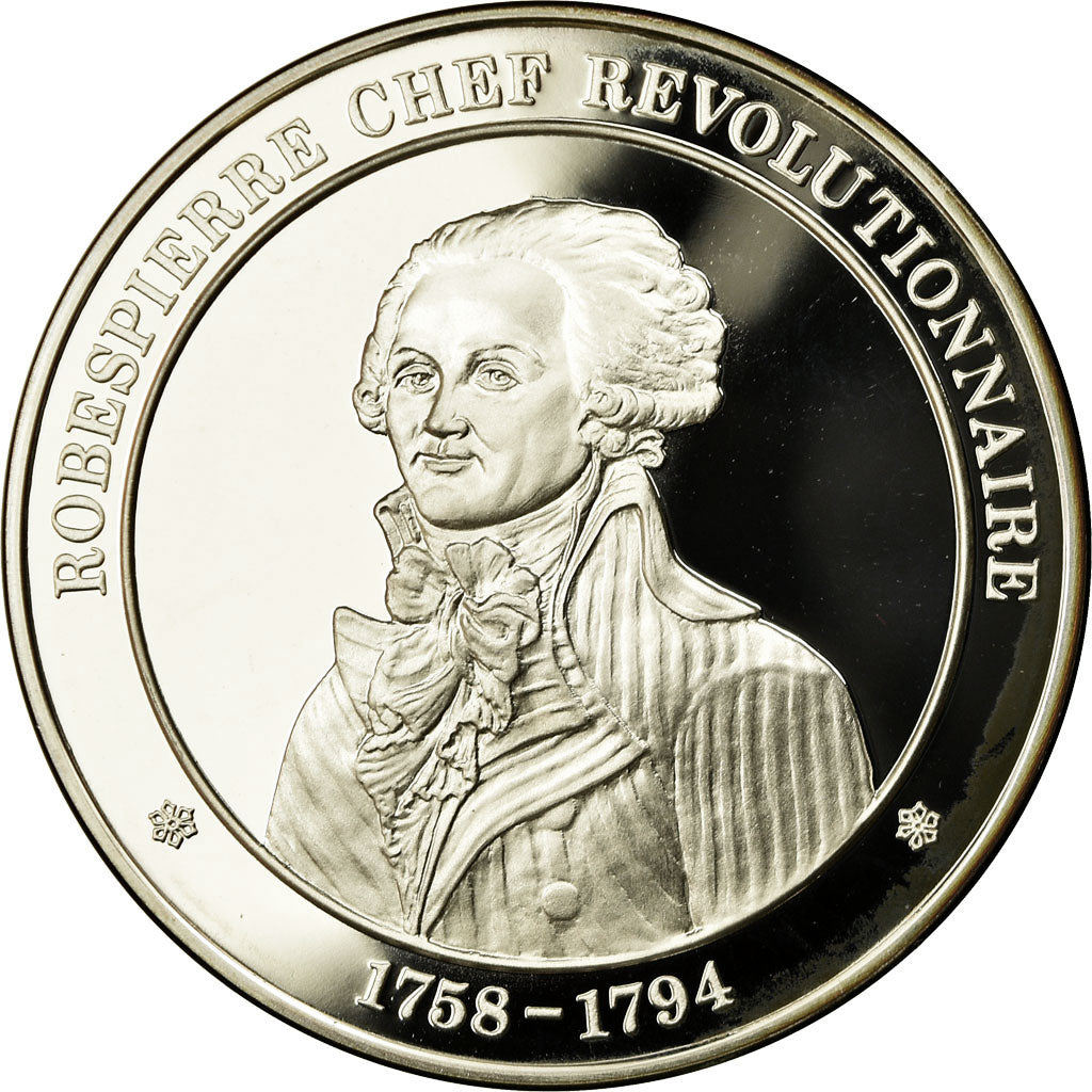 France, Medal, Révolution Française, Robespierre, MS(65-70), Silver