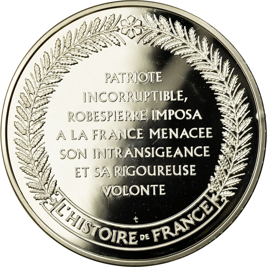France, Medal, Révolution Française, Robespierre, MS(65-70), Silver