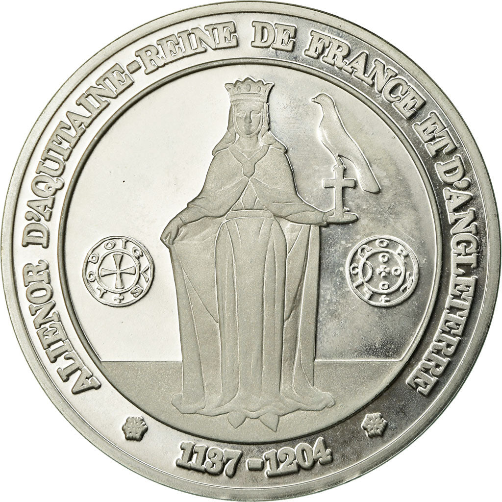 France, Medal, Aliénor d'Aquitaine, History, MS(65-70), Silver