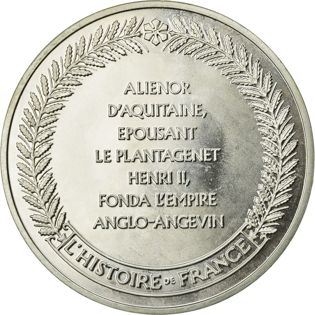France, Medal, Aliénor d'Aquitaine, History, MS(65-70), Silver