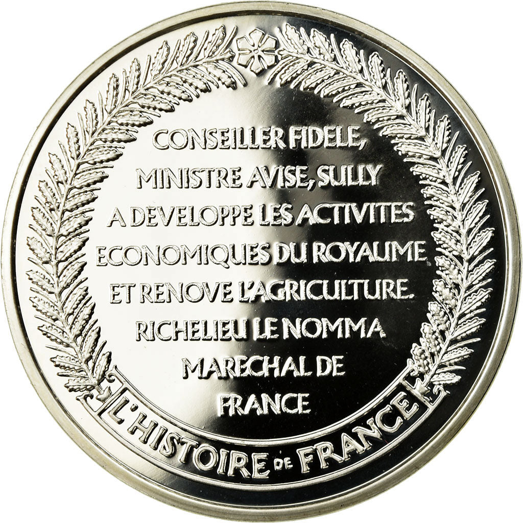 France, Medal, Sully, Ministre d'Henri IV, History, MS(65-70), Silver
